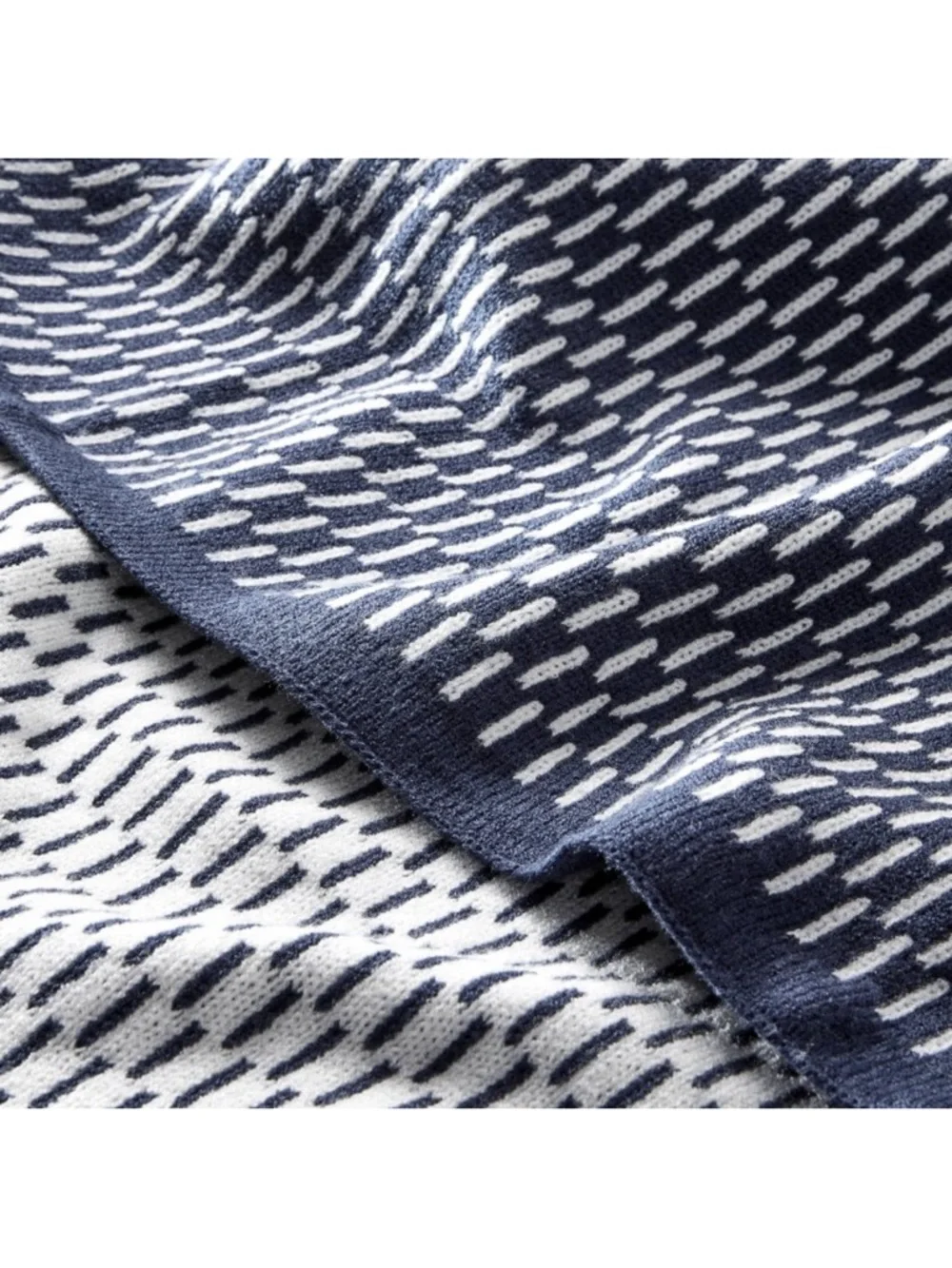 Knit Throw Blanket Navy - Hearth & Hand with Magnolia - Spring 2026 NEW
